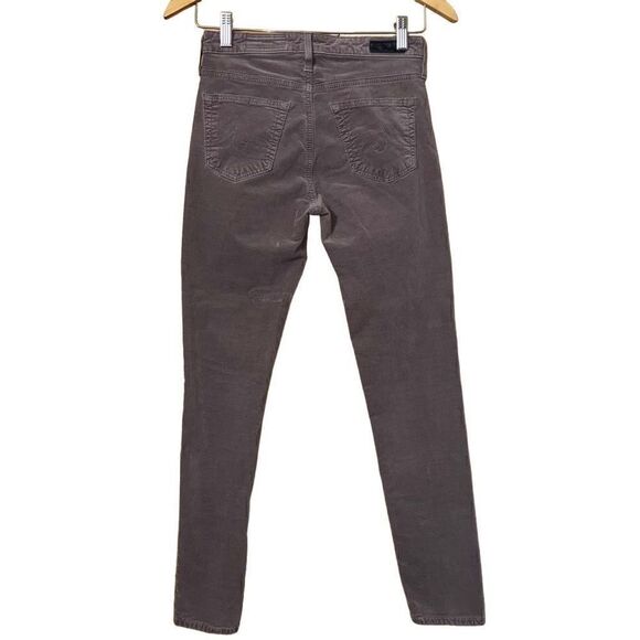 AG Adriano Goldschmied Anthropologie Stevie slim straight Ankle velvet Pants siz - Picture 2 of 9